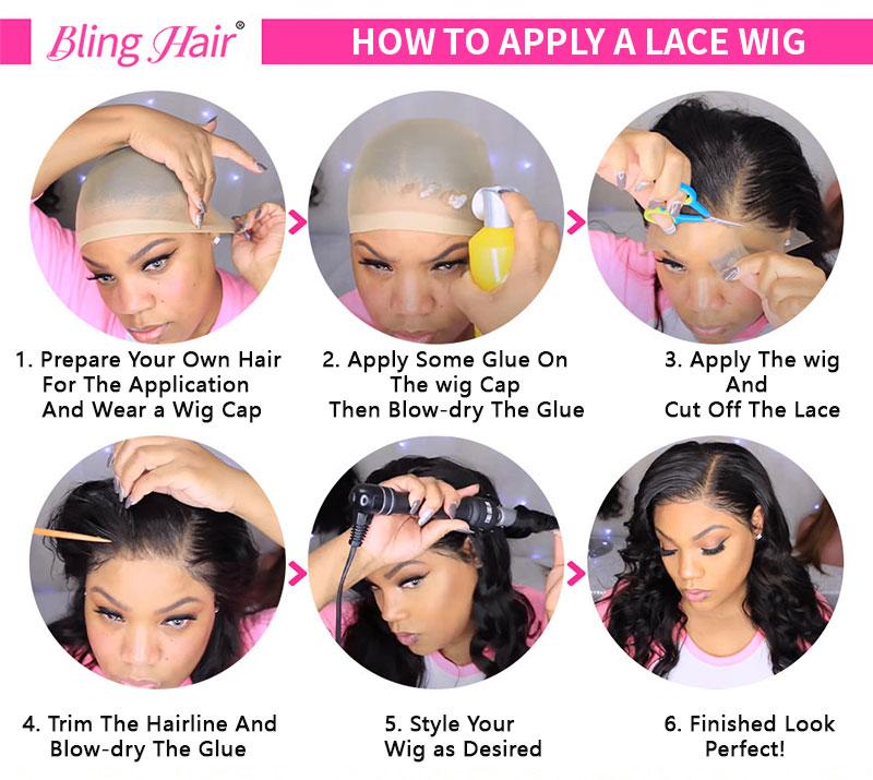 Bling Hair 9x6 7x5 6x4 5x5 HD Lace Easy Wear and Go Body Wave Glueless Human Hair Wigs Pre Plucked Pre Cut Transparent Lace Closure Wigs for Beginners 180% Density Water Wave Lace Front Wigs for Black Women #TikTokShopBlackFriday