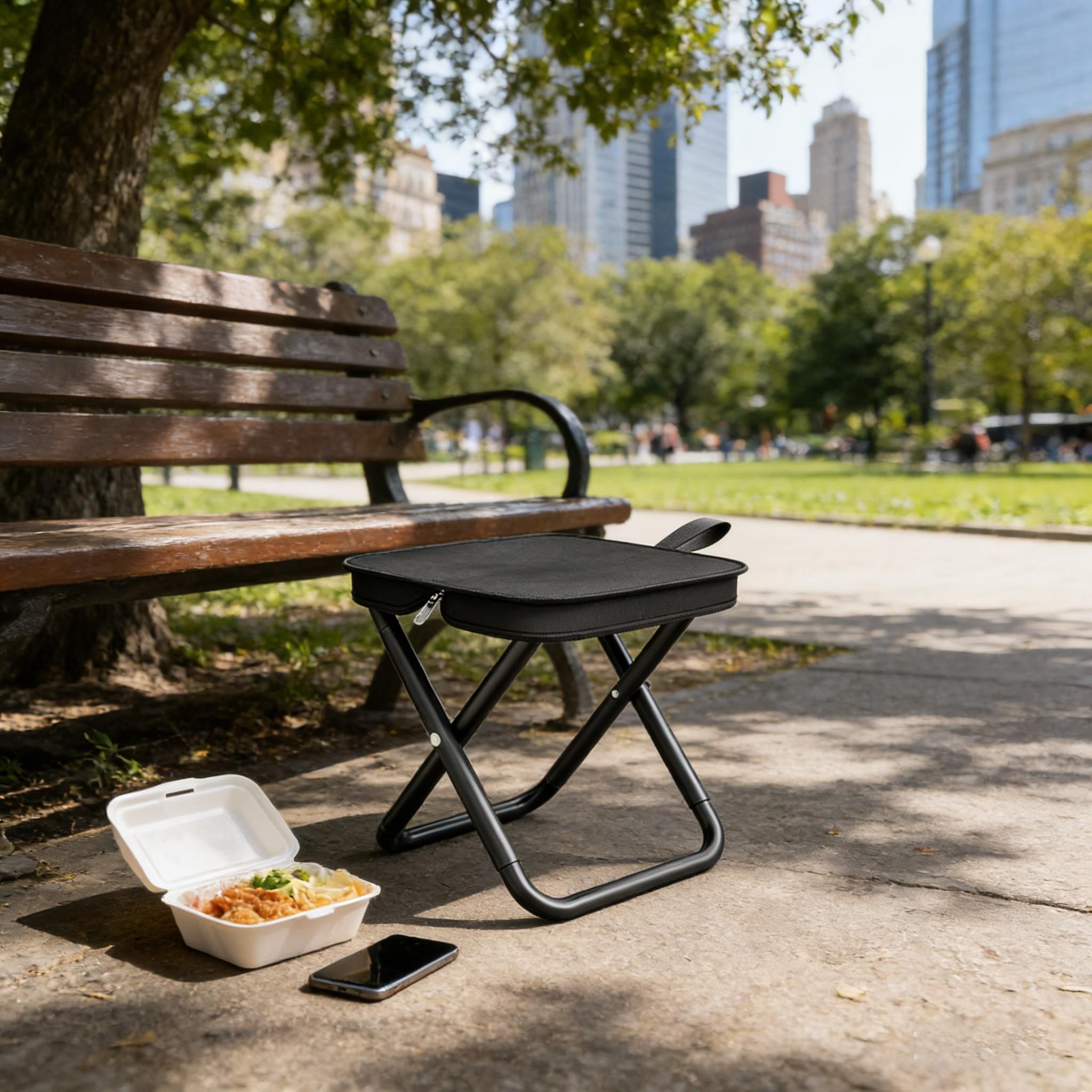 Portable Folding Bench, Ultra Compact and Lightweight, Ideal for Outdoor Travel, Camping, Fishing, and Concerts, Easy to Carry and Use