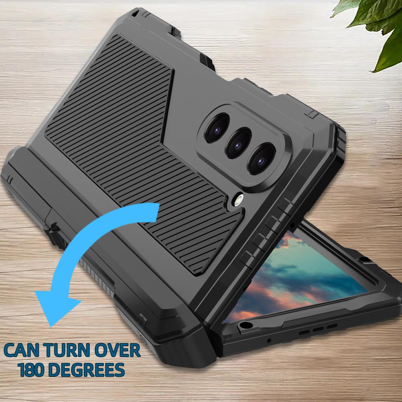 Compatible with Galaxy Z Fold7/Z Fold6/Z Fold5/Z Fold4 Full Wrap Shockproof Foldable Phone Case HNZ0642