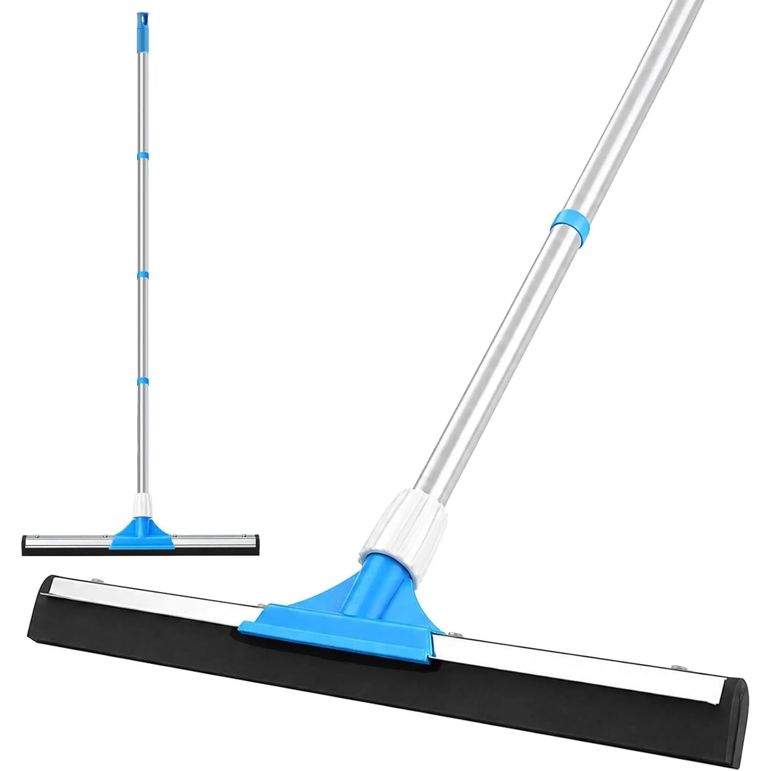 Floor Squeegee for Concrete and Tile Floor with 50" Long Handle