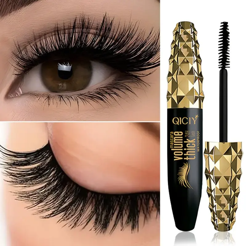 Long-Lasting Volumizing Mascara, Buildable Dense Effect, Smudgeproof Formula, Curling Lashes, Non-Toxic, Single Item