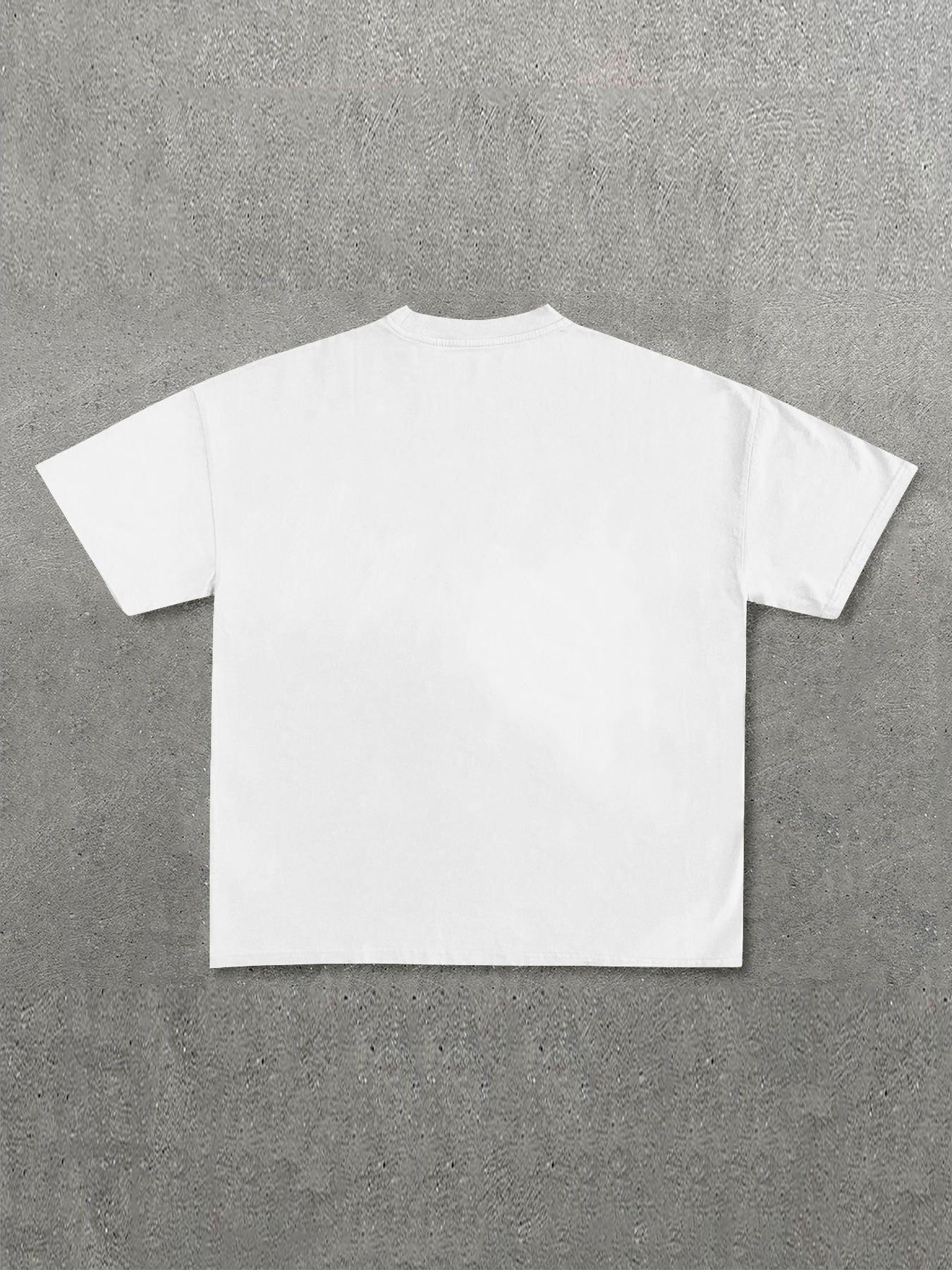 Cats Print T-Shirt, Unisex Streetwear Tee, Fun Humorous Design, Casual Home & Wear, Eye-Catching Fashion Top