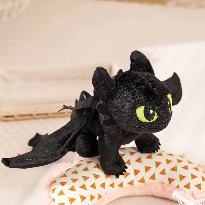 How to Train Your Dragon 50cm Toothless Night Fury & 50cm Light Fury Soft Plush Mascot Stuffed Toys, Unisex Collectibles, Bedroom Decor, Fan Birthday Gift