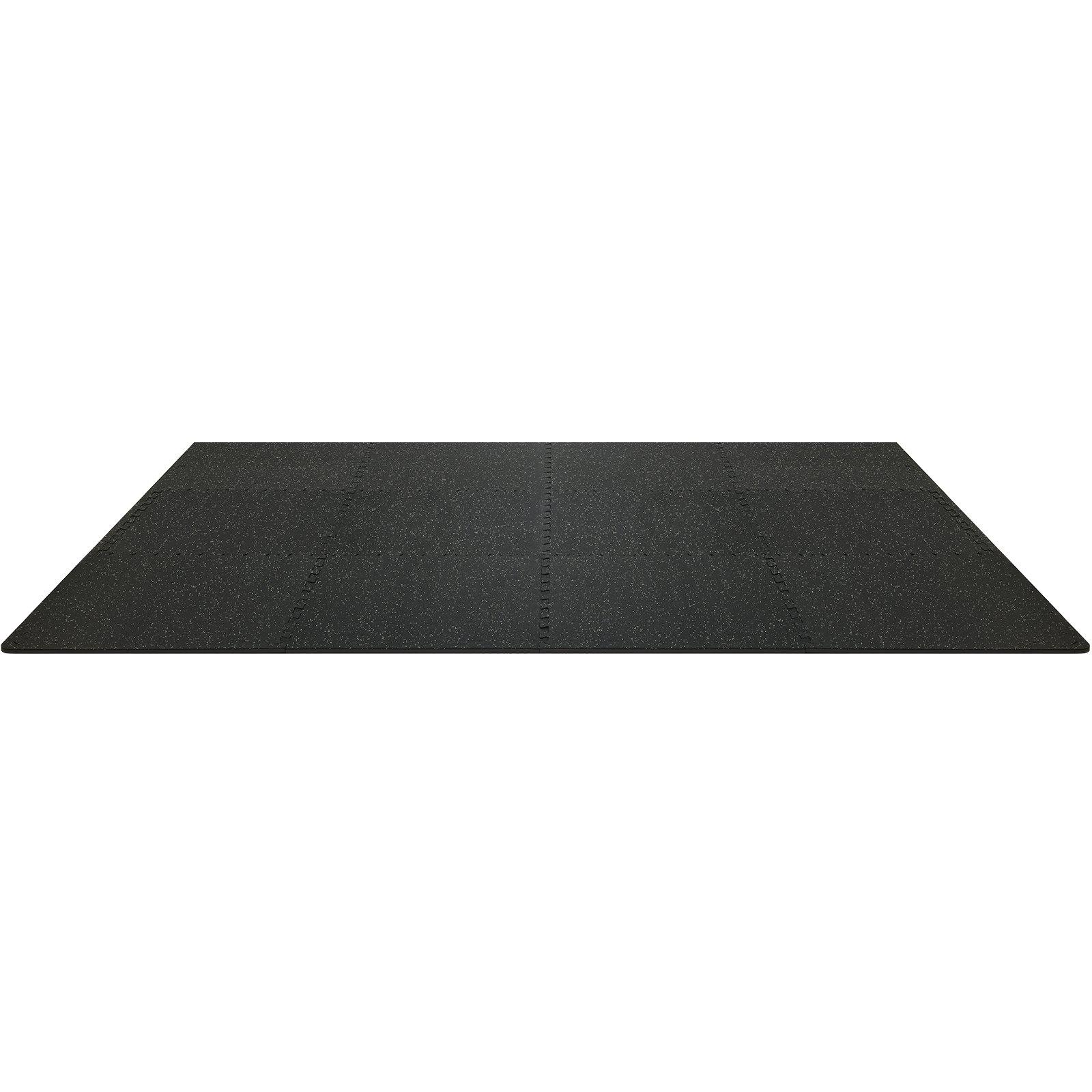 VEVOR EVA Interlocking Foam Floor Mats, 0.56 in Thickened 12 Pcs Puzzle Rubber Tiles, 24x 24 in Exercise Floor Mat for Workout Fitness, Heavy Duty Flooring Mats for Home, Gym, Office-48 Sq Ft