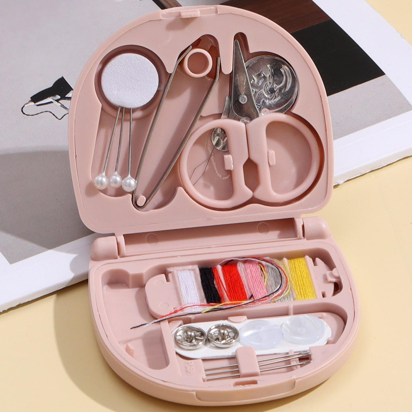 Portable Mini Sewing Kit, 1 Set Travel Sewing Tool Kit, Sewing Supplies for Home & Travel, Sewing Accessories for Daily Use, Sewing Supplies Crafts