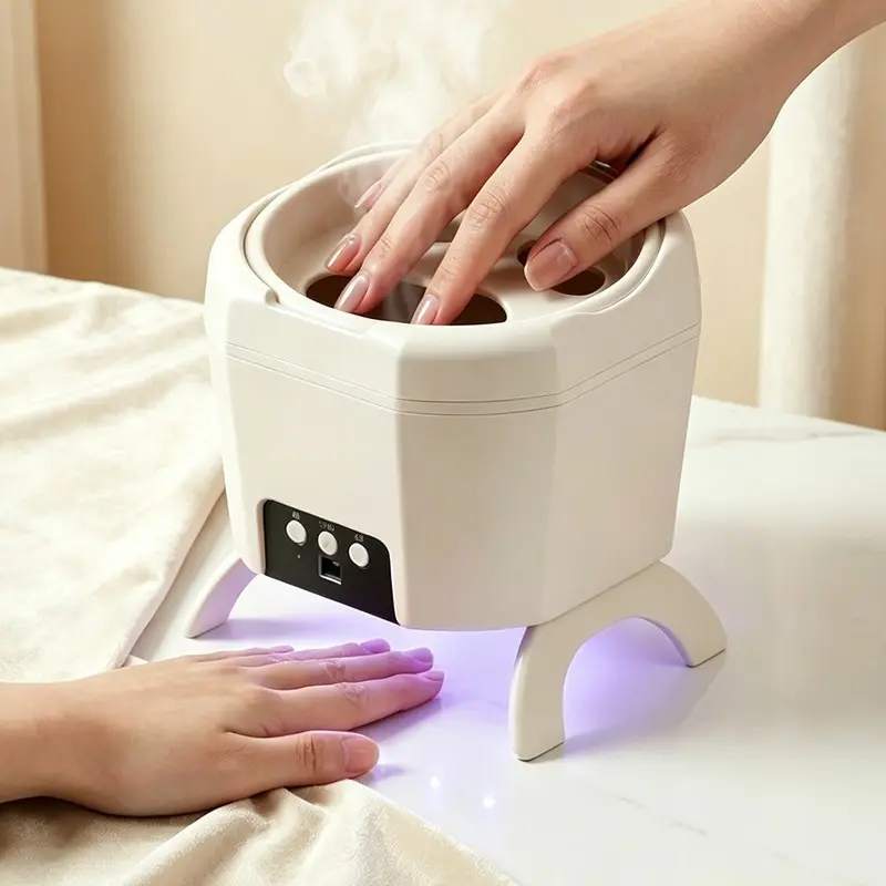 Electric Nail Polish Remover Dryer, Heating, LED Light Lamp Manicure Machine, Gel Polish Nail Soak off Bowl Acrylic Dip Steamer Salon Nail Tool