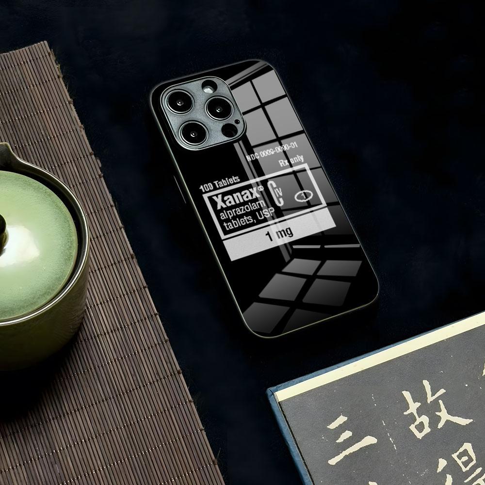 XANAXS Pattern Phone Case for Iphone 17 air 16 15 13 12 14 11 Pro Max Mini X Xr Xs 8 7 Puls 6 glass luxury coque