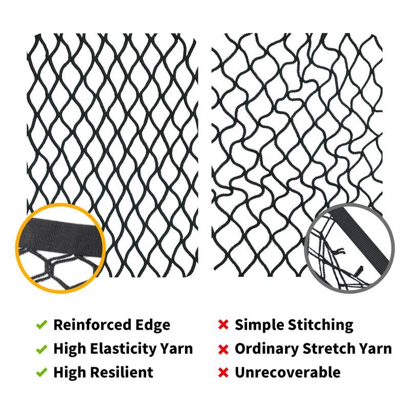 Highly Elastic Heavy Duty Cargo Net, Simple Truck Bed Cargo Mesh Organizer, Ideal for ATV, SUV, UTV, Truck and Boat Use