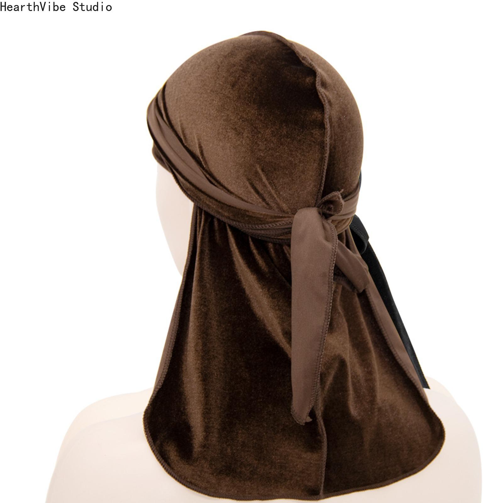 Premium Velvet Durag with Silk Satin Lining, Oversized 360 Wave Cap, 40-in Extra Long Tails, Adjustable Headwear, Hip Hop Wave Locking Unisex Streetwear Accessory for Men, Compression Headwear Premium Velvet Durag with Silk Satin Lining, Oversized 360 Wave Cap, 40-in Extra Long Tails, Adjustable Headwear, Hip Hop Wave Locking Unisex Streetwear Accessory for Men, Compression Headwear