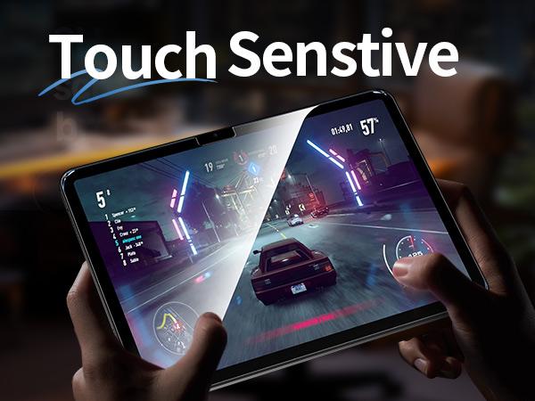 MAGIC JOHN iPad Tempered Glass Screen Protector Apple Pencil Compatible Case Friendly