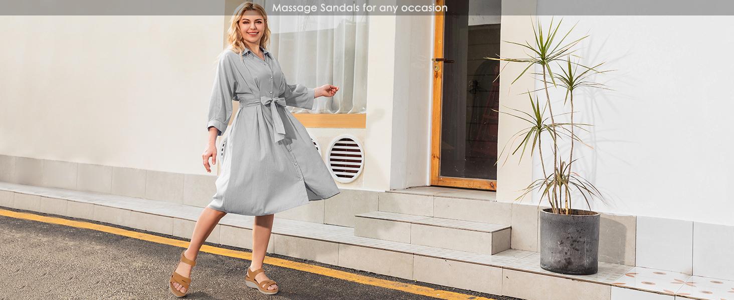 Ortho rest Women Walking Platform Sandals witth Arch Support  Casual Comfortable Flat Elegant Sandal