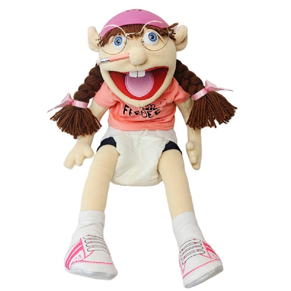 100% Brand New 30cm Jeffy Hand Puppet - Soft Adorable Stuffed Stuffedtoy, Sml Jeffy Family Figure, Zombie Boy Character, Feebee Doll for Classic & Novelty Toys Collection