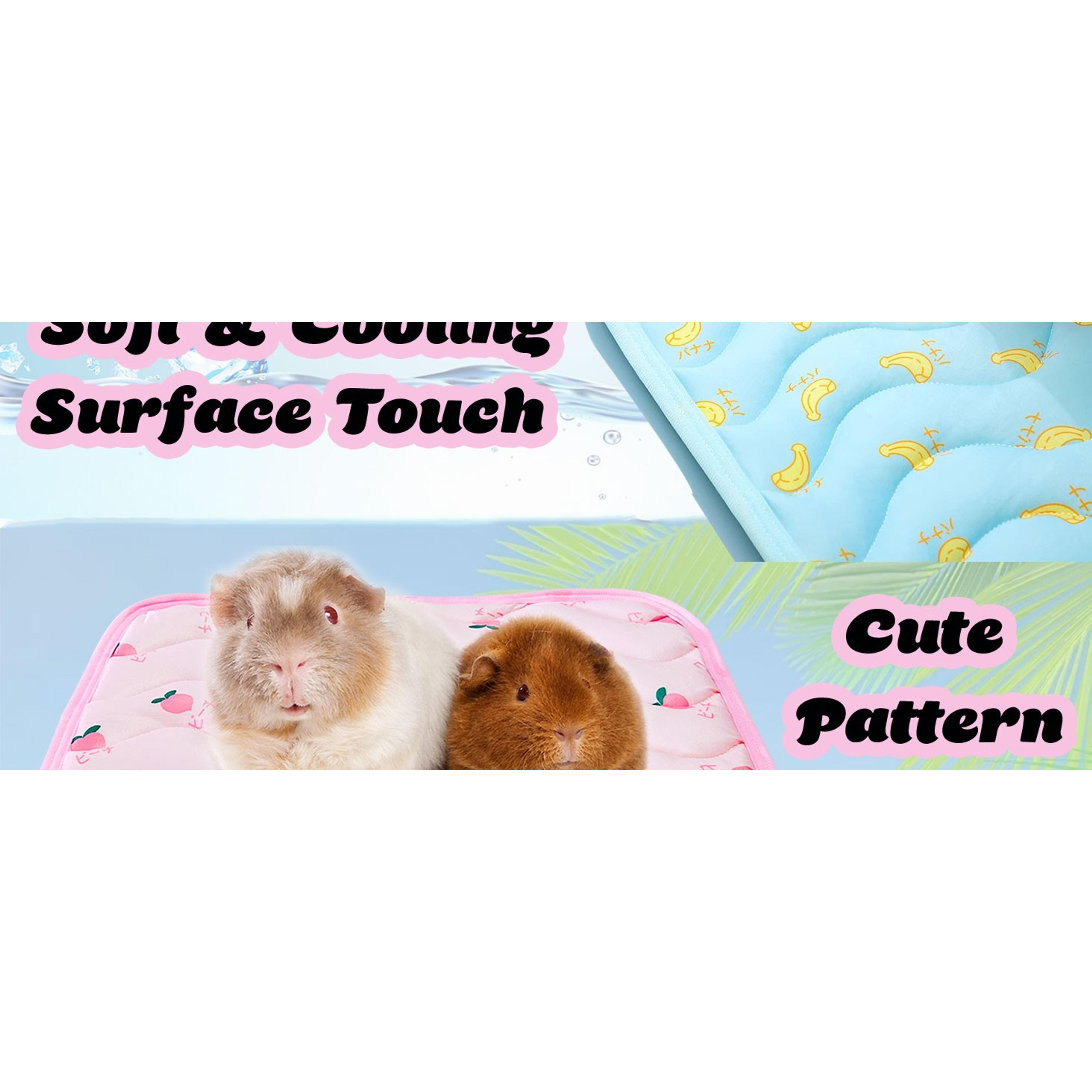 2Pcs Small Animal Cooling Mat, Breathable Guinea Pig Rabbit Cool Pad, Self-Cooling Bed Blanket for Bunny Hedgehog Hamster, Summer Hot Day, 15.8x11.8in(Gift) 2Pcs Small Animal Cooling Mat, Breathable Guinea Pig Rabbit Cool Pad, Self-Cooling Bed Blanket for Bunny Hedgehog Hamster, Summer Hot Day, 15.8x11.8in(Gift)
