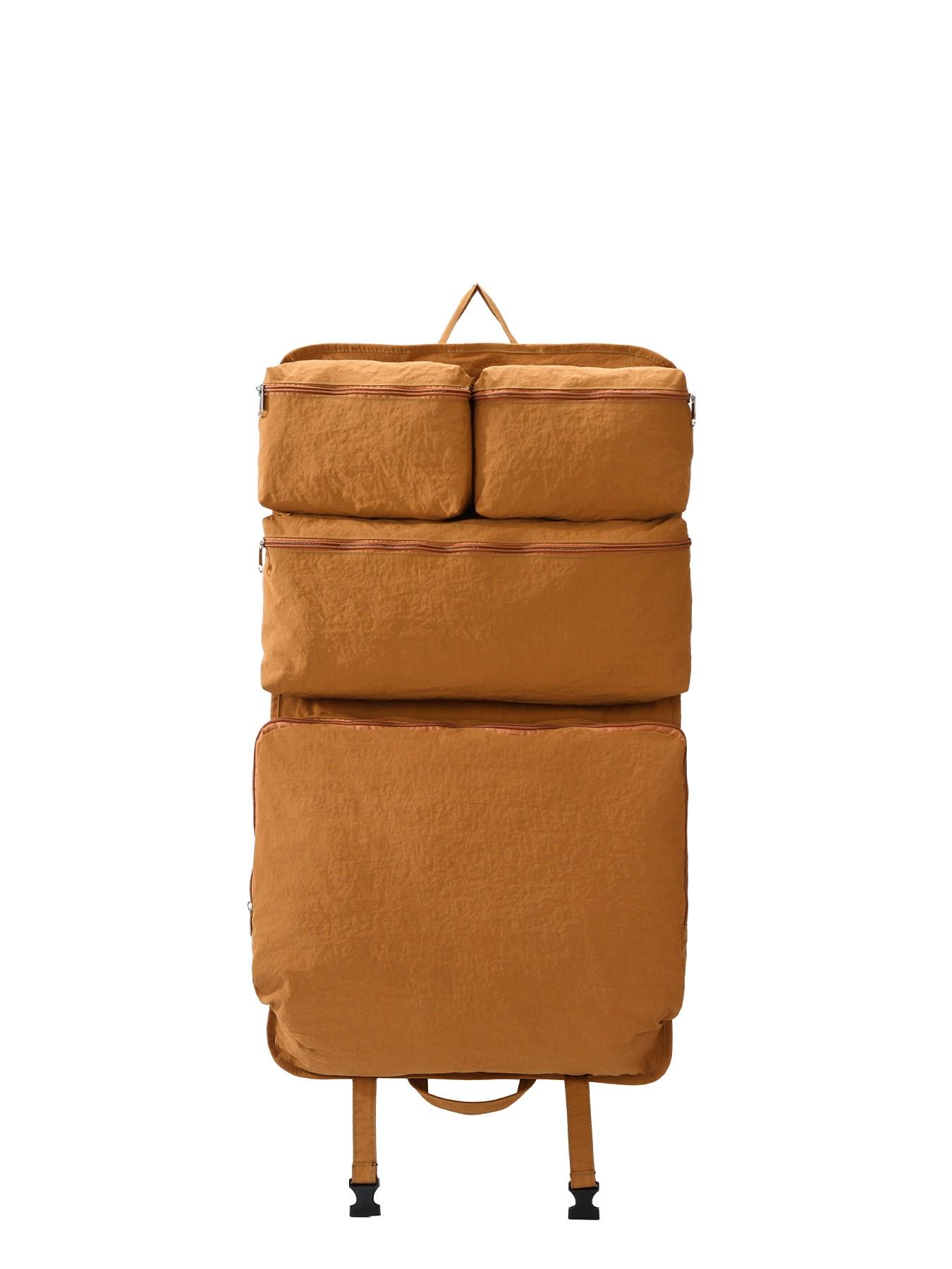 1pc  Solid color layered travel storage bag with multiple compartments, classified storage, zipper closure, lightweight material, luggage expansion tool suitable for business trips, clothing organization, super worry free storage bag