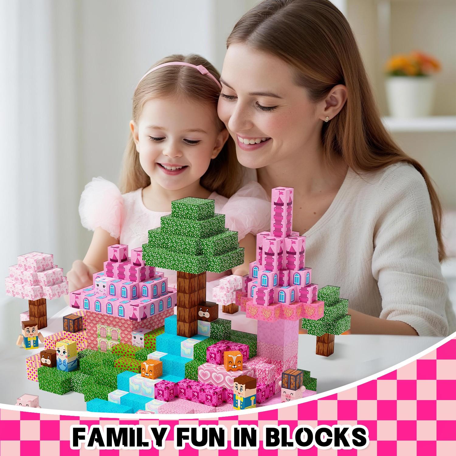 100/150 Pcs Magnetic Building Blocks STEM Montessori Set | Large Chunky Pieces for Easy Grip, Drop-Resistant & Durable | Logical Reasoning & Geometric Construction Skills | Eco-Friendly ABS Material with Portable Storage Box – Preschool Learning Birthday