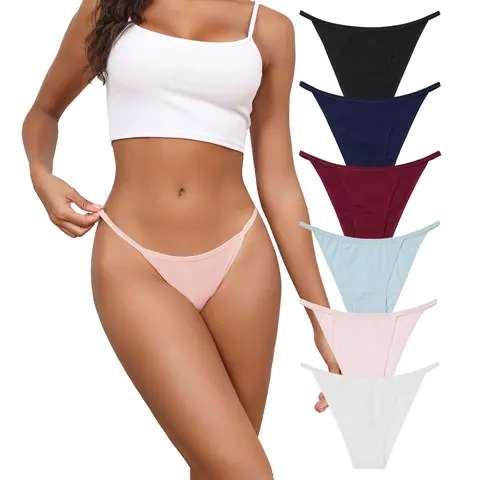 LEVAO Cotton String Bikini Underwear for Women, Soft, Stretchy, Breathable Panties, Plus Size Ladies Briefs,sohochic