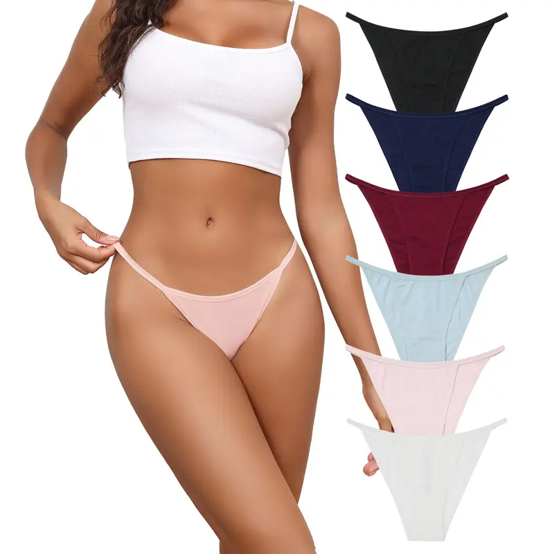 LEVAO Cotton String Bikini Underwear for Women, Soft, Stretchy, Breathable Panties, Plus Size Ladies Briefs,sohochic