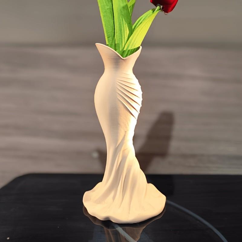 Elegant Dress Vase Decoration, High Fashion Home Decor, Standard Test Tube Holder, Artistic Vase, Bedroom Decor, Holiday Gift