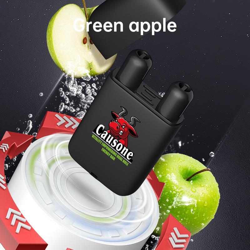 Causone Niu head double-hole flip nose cooling rod prevent motion sickness and refresh the mind and drive the car and nasal sucking cooling oil