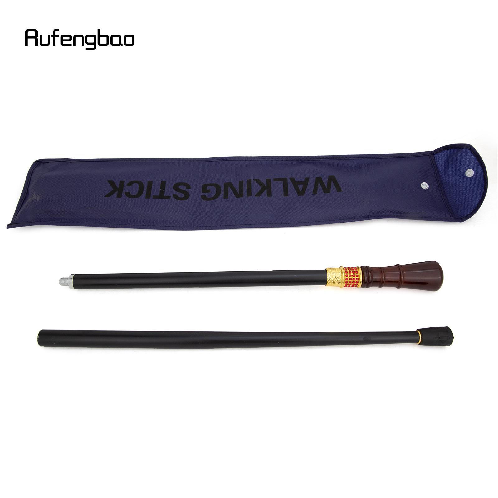 Red Wire Drawing Round Resin Fairy Wands Red Golden Walking Cane Princess Stick Wand Cosplay Wedding Birthday Party Stick 96cm