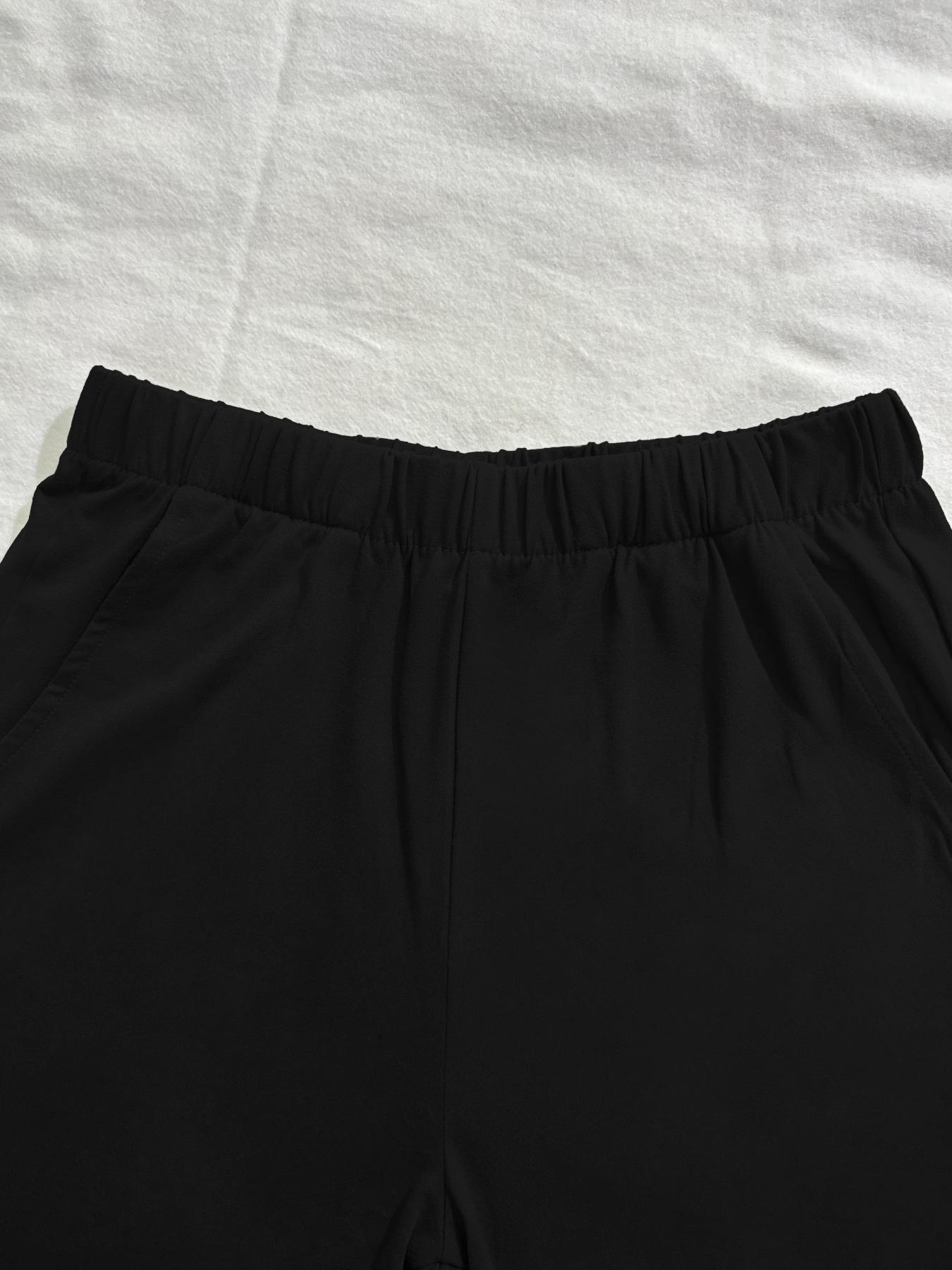 Women's Summer Casual Set, Regular Fit Short Sleeve Top & Shorts, Plain Color Women's, Comfortable Daily Wear Womenswear Fitted Outfit Women's Summer Casual Set, Regular Fit Short Sleeve Top & Shorts, Plain Color Women's, Comfortable Daily Wear Womenswear Fitted Outfit