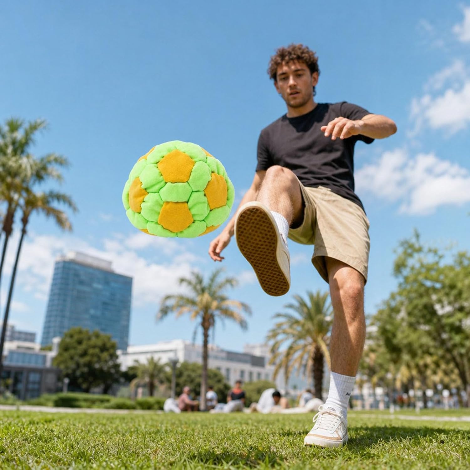 6 Pack 2.75 Inch Plush Soccer Hacky Sacks Soft Fleece Footbags For Kids Adults Y2K Nostalgia Skill Toy Outdoor Summer Camp Game Juggling Balls Aesthetic Sports Party Favors Coordination Gear
