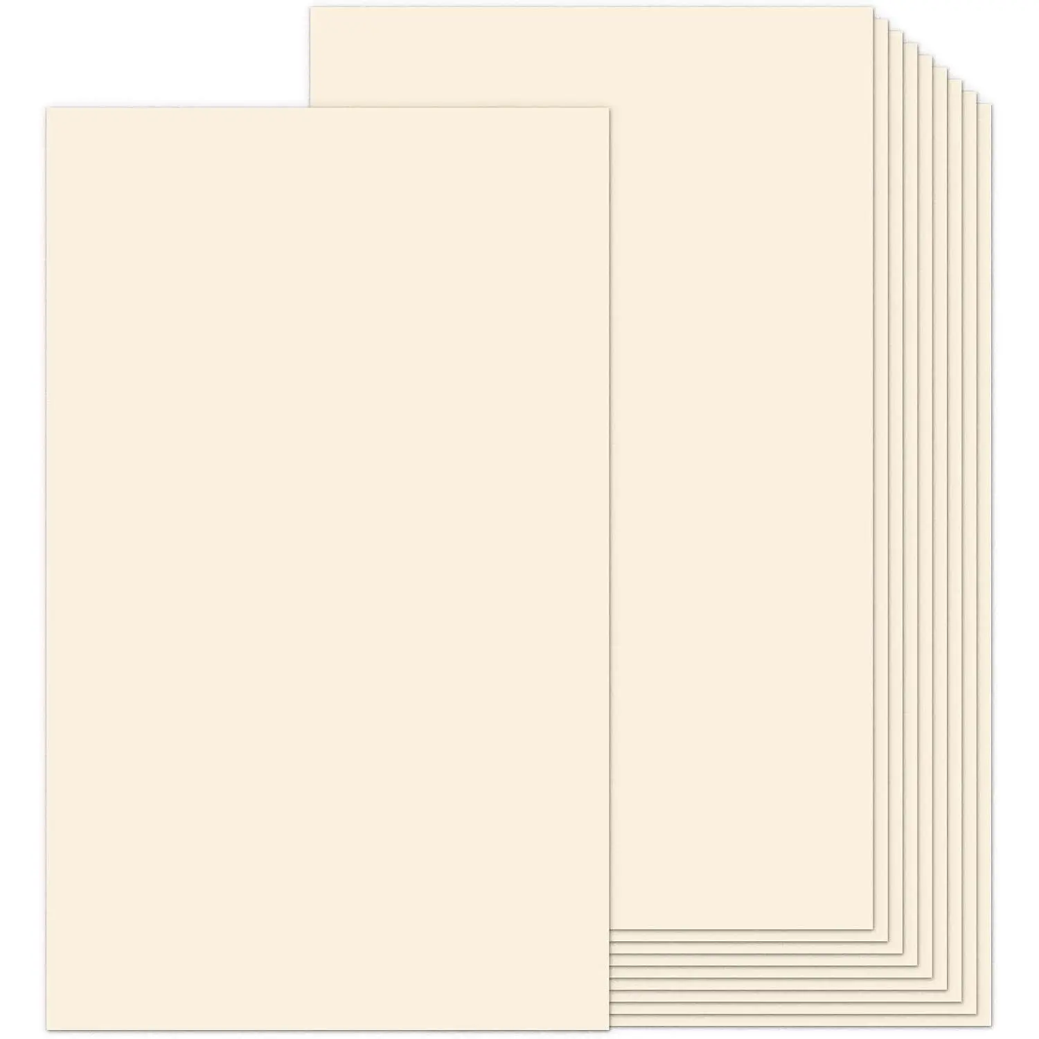 White Blank Cover Stock 8.5x14 Thick Paper 100 Sheets