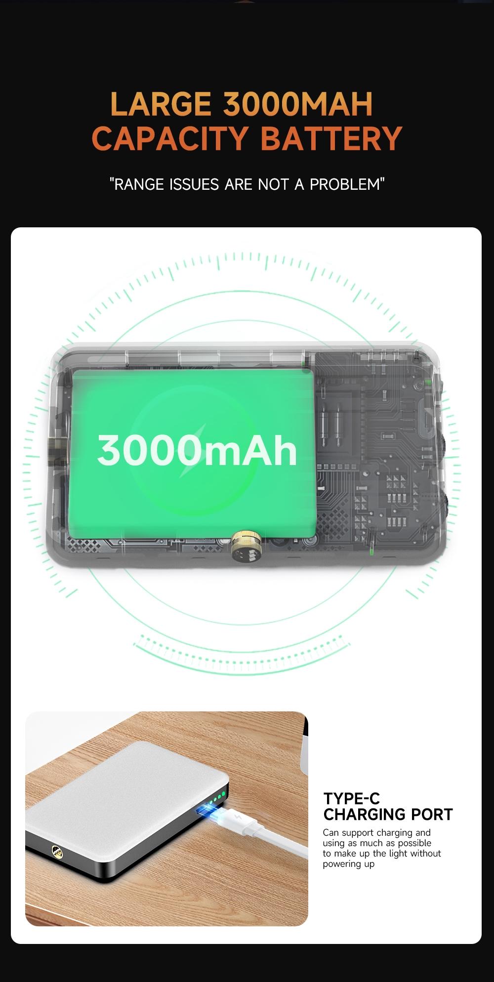 Portable Phone Light, Rectangular Camera Multi-Purpose Light, Enhances Photography & Video Quality, Built-In Battery Design, Camera Fill Light