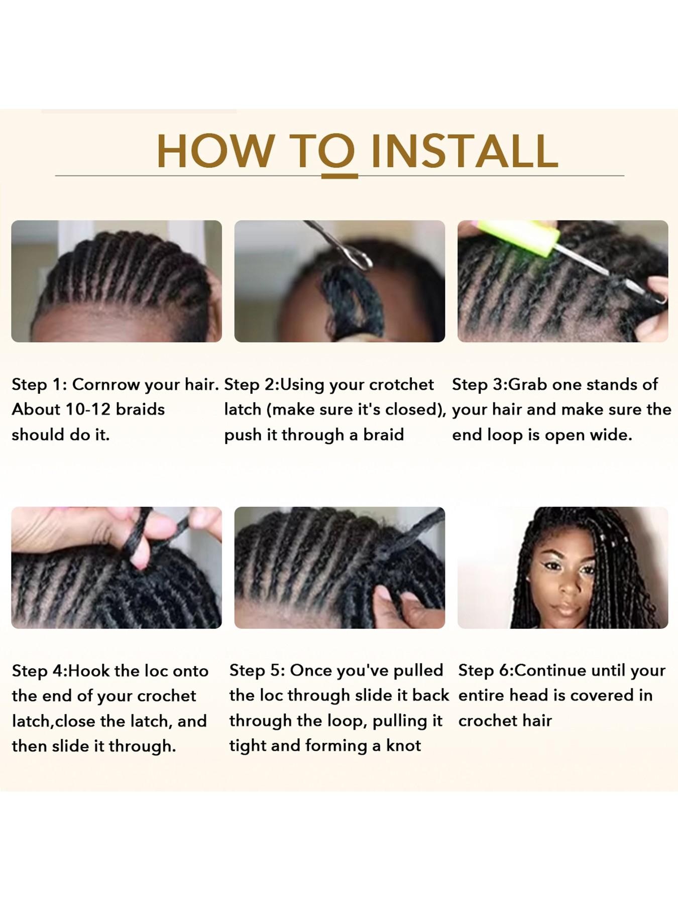 Loc Extension Human Hair 0.4cm Width 12inch 30 Strands 100% Full Handmade Permanent Dreadlock Extension Human Hair for Women/Men/Kids Can Be Dyed Bleached Curled