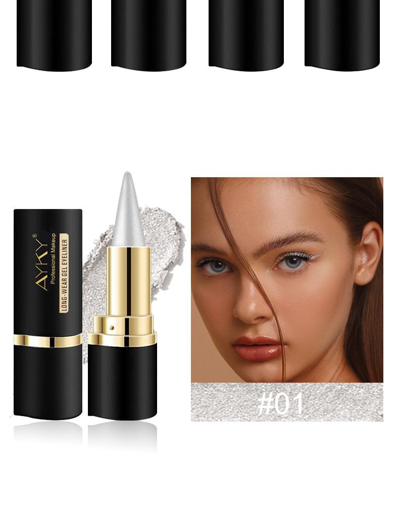 Multipurpose Solid Eyeliner Gel Pencil, Highly Pigmented Black Eyeliner and Lip Liner Pencil, Beginner-Friendly, Long-Lasting and Smudge-Proof, Glides on Smoothly for Effortless Application, Perfect Holiday Gift for Eye and Lip Cosmetic Lovers