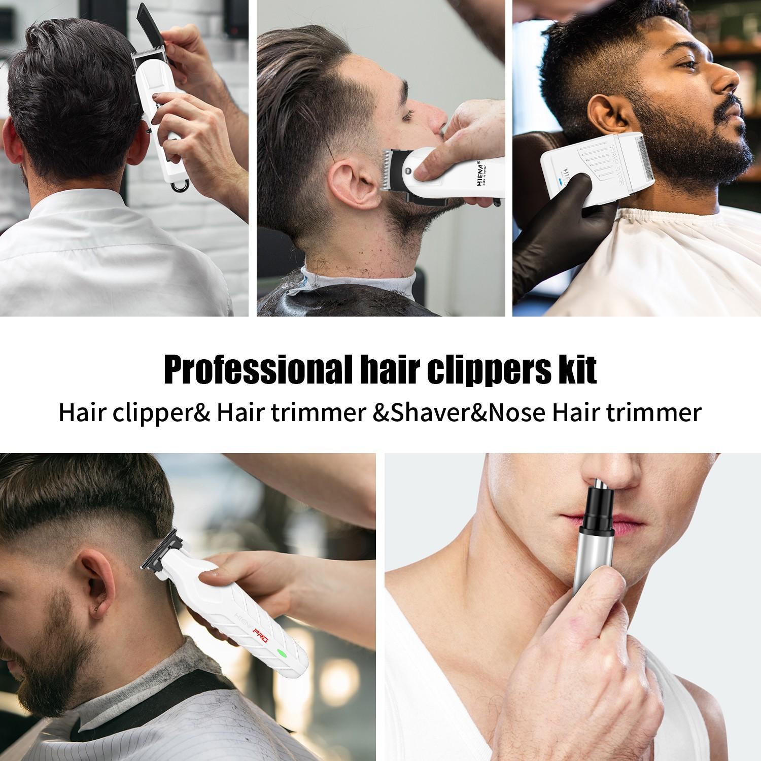 Barber-Grade 4-Piece Cordless Grooming Gift Set｜LED Display & Smooth Anti-Tangle Trimming, All-in-One for Hair & Beard. A Premium Choice for Boyfriend/Husband