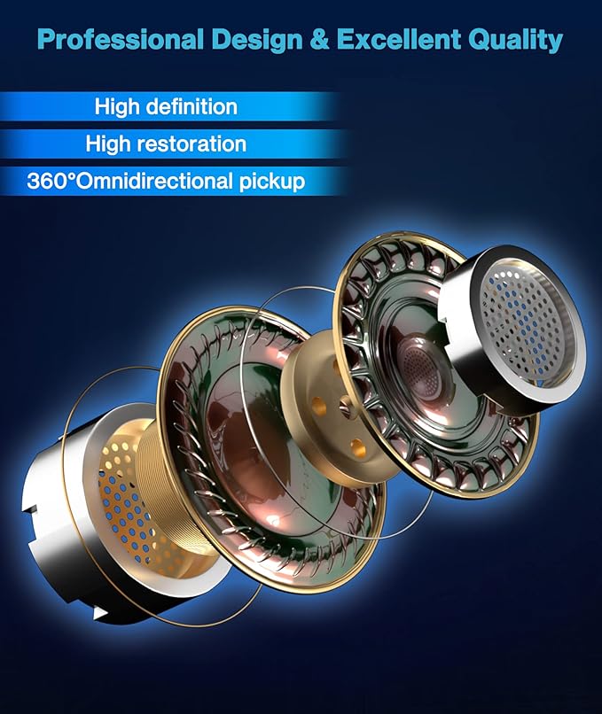 Wireless Microphone for Android/iPhone, Wireless Mic for iPhone 13 14 15 16 with Noise Reduction Chip, Mini Microphone for Recording Podcast YouTube, TikTok(2 Pack)