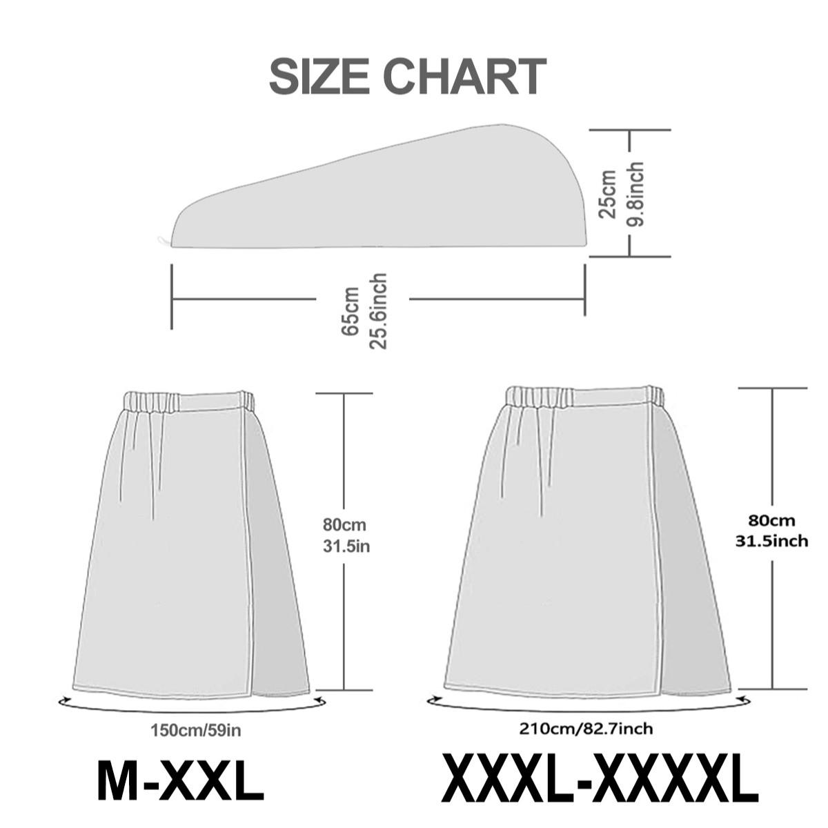 Bulldog print bath skirt + hair drying cap set, plus sizes M-XXXXL, high-quality microfiber, soft and absorbent, non-slip adjustable shower wrap, multi-purpose spa bathrobe, suitable for dog lovers, bathrooms, pools, and beaches