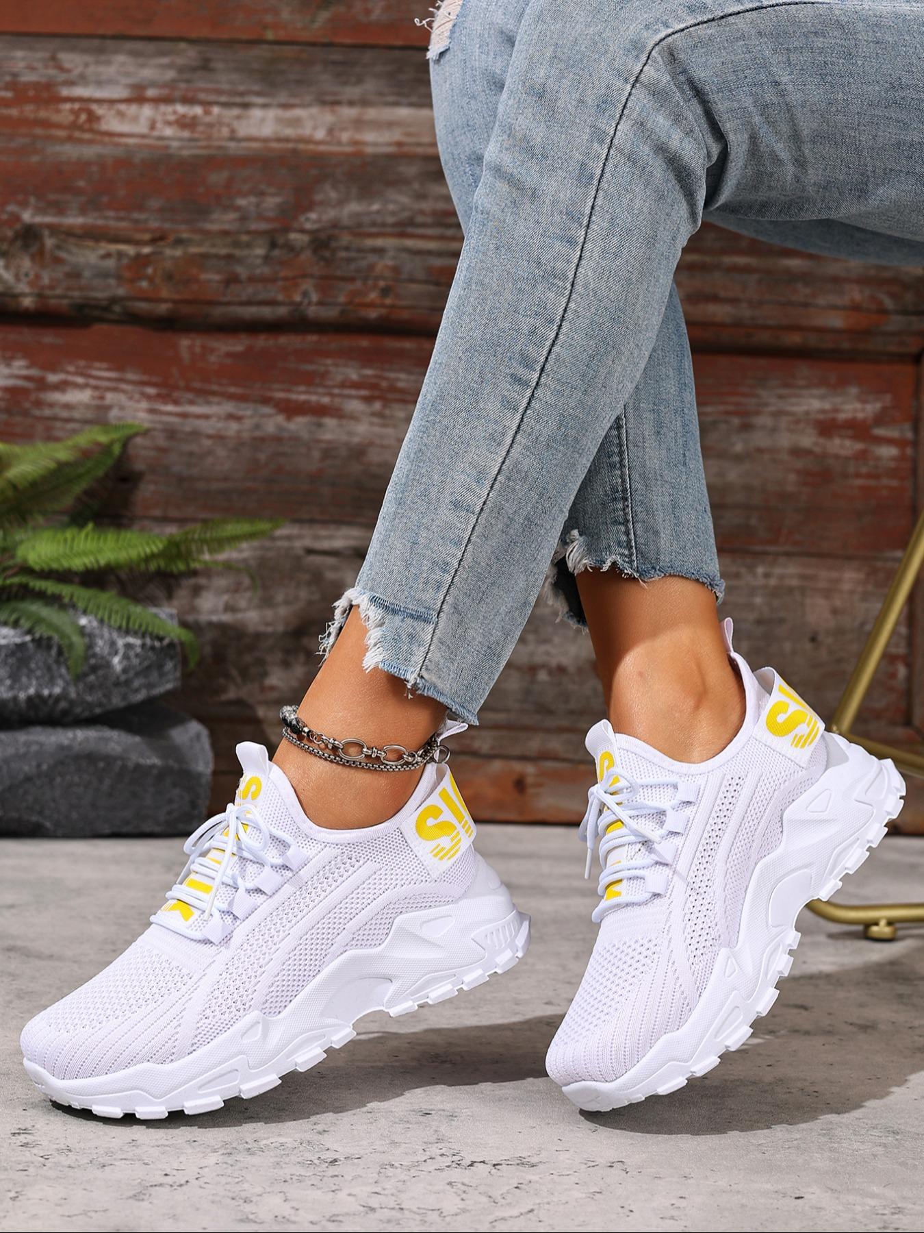 Women's Casual Sport Shoes Fitness Walking Daily Wear Spring Lightweight Low Top Soft Lining Women's Road Running Shoes