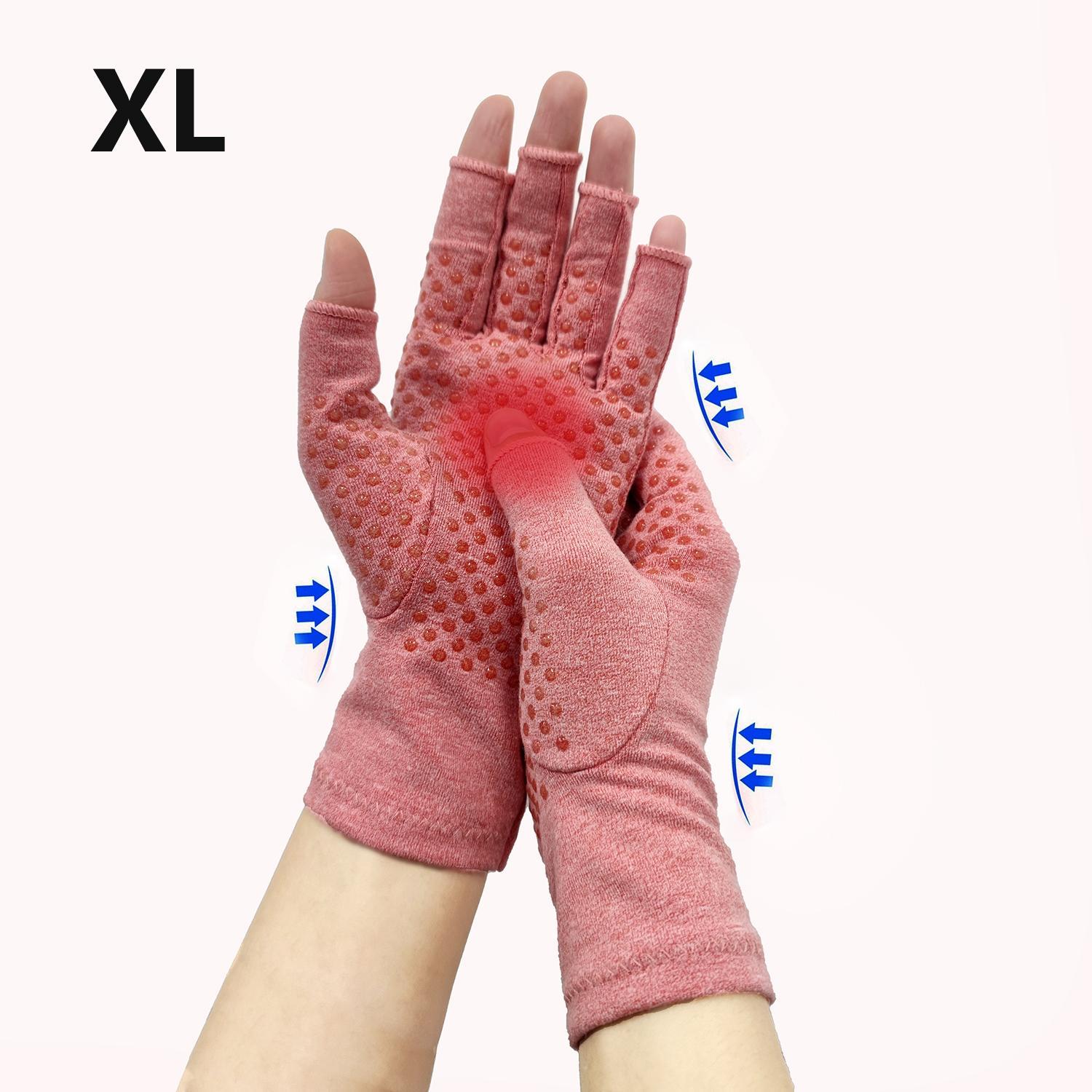 Daily Wear Anti-slip Compression Hand Gloves, Popular Unisex Fingerless Hand Care Gear, Ergonomic Typing Protection Hand Cover, stable wearing effect and anti-slip palm design, great for office typing, home daily use and leisure hand maintenance