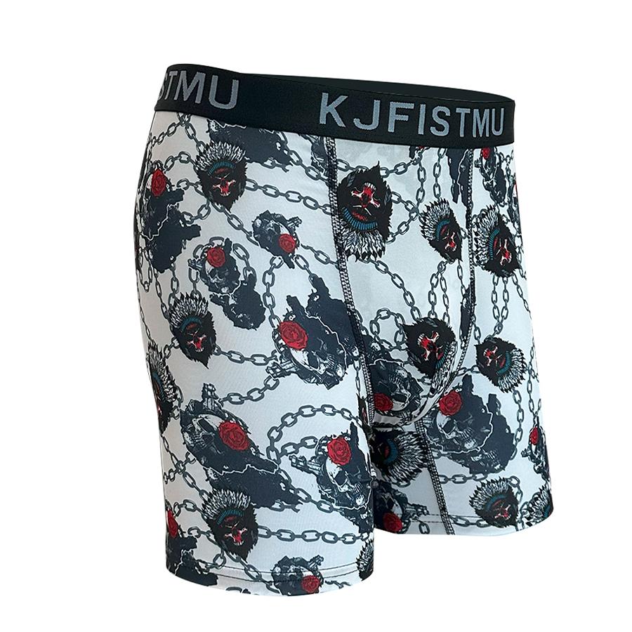 4 pieces of KJFISTMU men's boxer shorts, random 4-piece set, men's stylish printed graffiti sports underwear, comfortable fit, breathable and quick-drying. Street Style Graphics Casual Polyester Menswear 4 pieces of KJFISTMU men's boxer shorts, random 4-piece set, men's stylish printed graffiti sports underwear, comfortable fit, breathable and quick-drying. Street Style Graphics Casual Polyester Menswear
