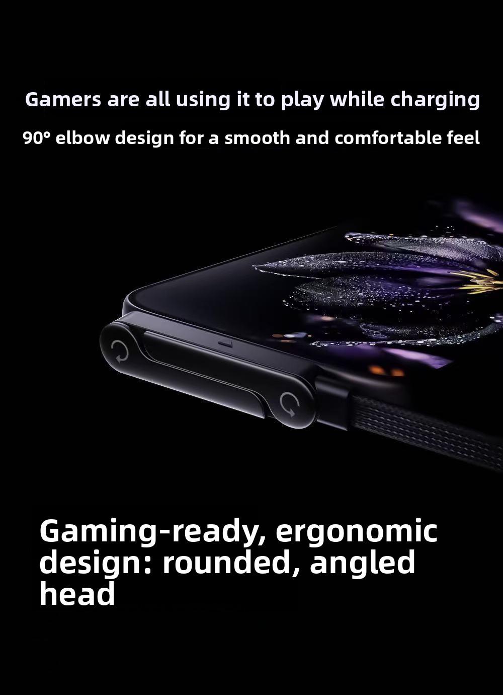 240W Fast Charging Foldable Phone Stand Cable for iPhone 17 Right Angle Quick Charge Cord