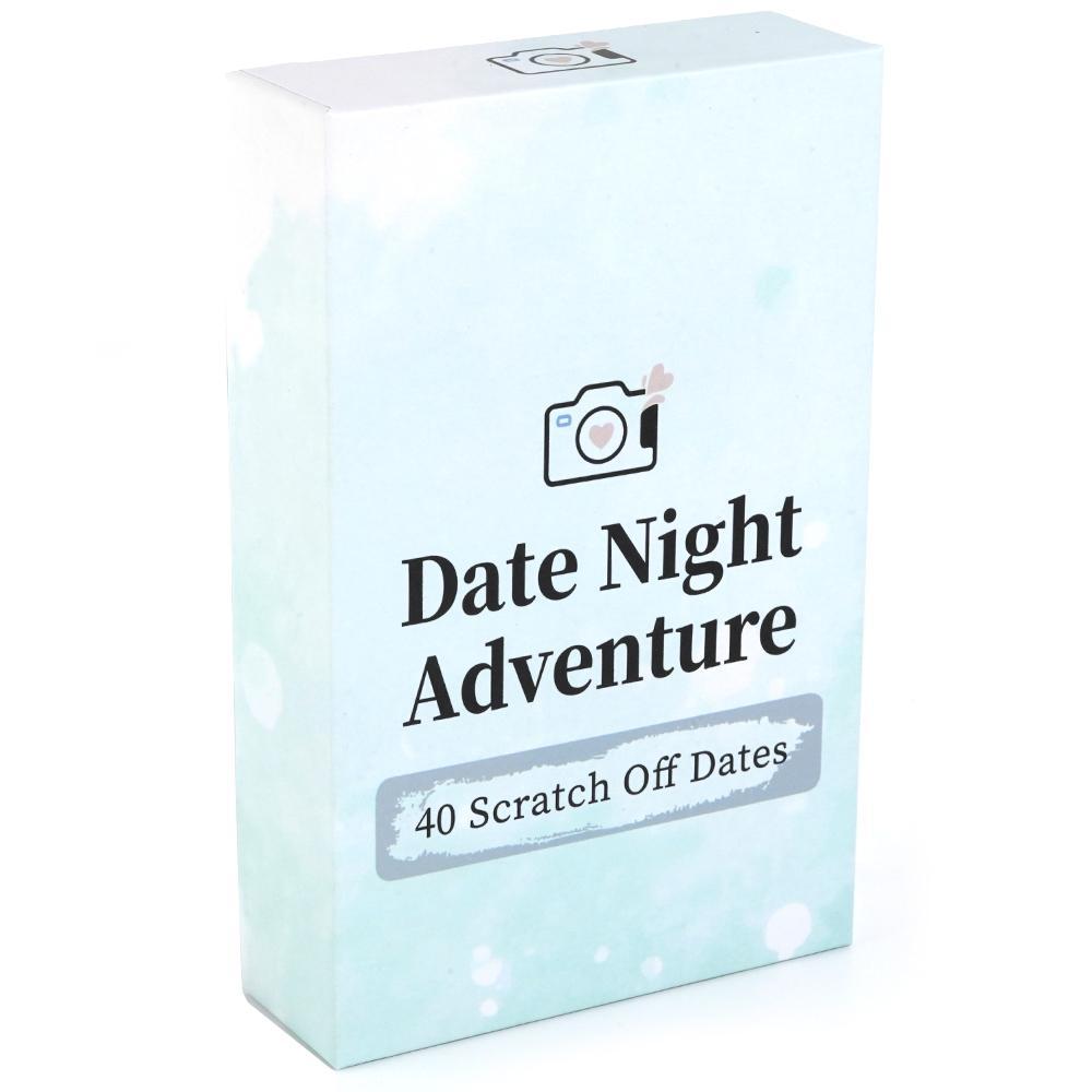 40 Fun Date Night Adventure Scratch-Off Card Game Idea, Fun Party Game Cards, Casual Dating Adventure, Perfect for Gatherings Couple,Romantic Wedding Anniversary Couple Gifts for Him, Her, Men, Boyfriend, Girlfriend, Bride, Husband, Wife, Couples Gifts fo