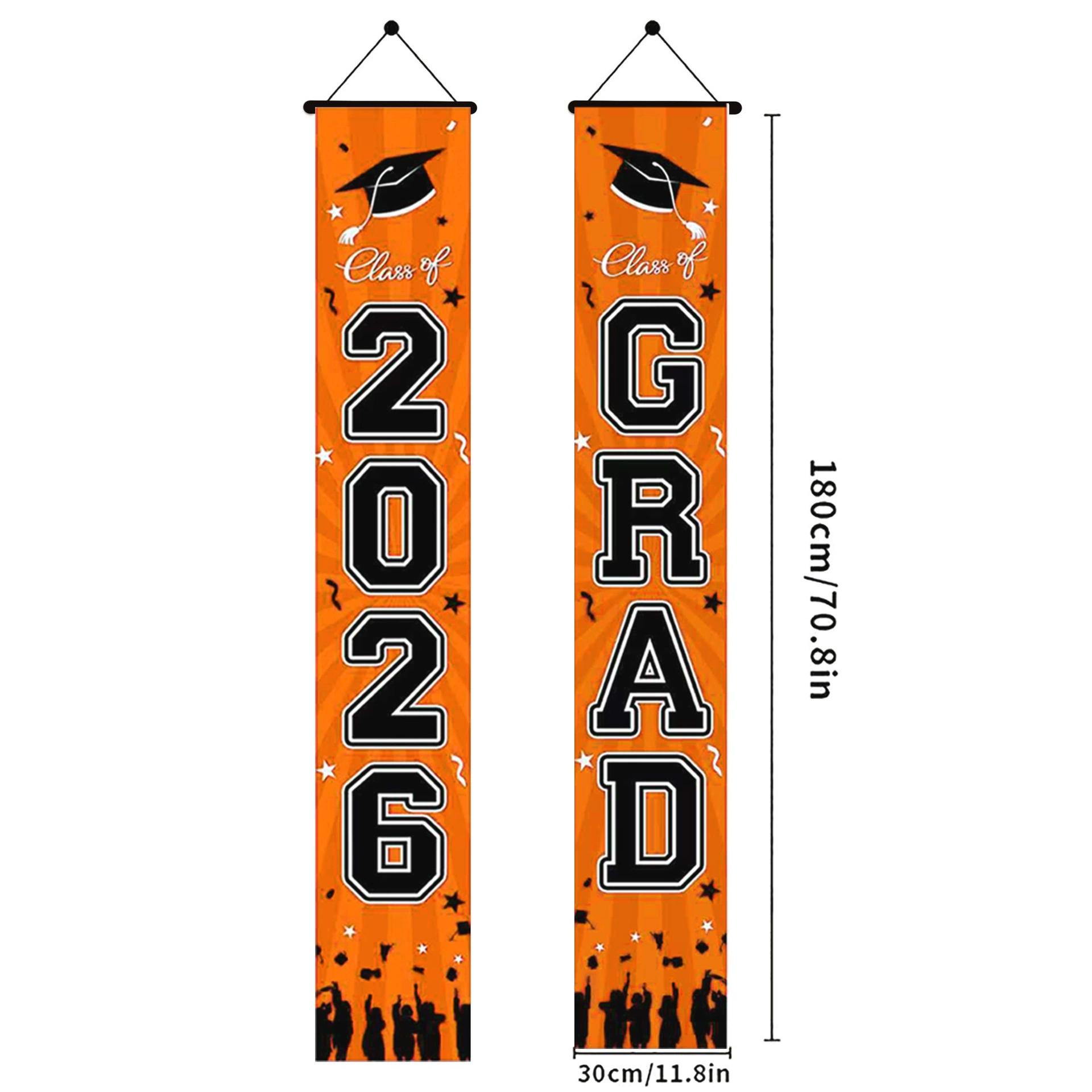 2026 Graduation Banner, 71x12 Inches, Blue, Perfect for Graduation Decorations, Congratulations Banner for Special Occasions