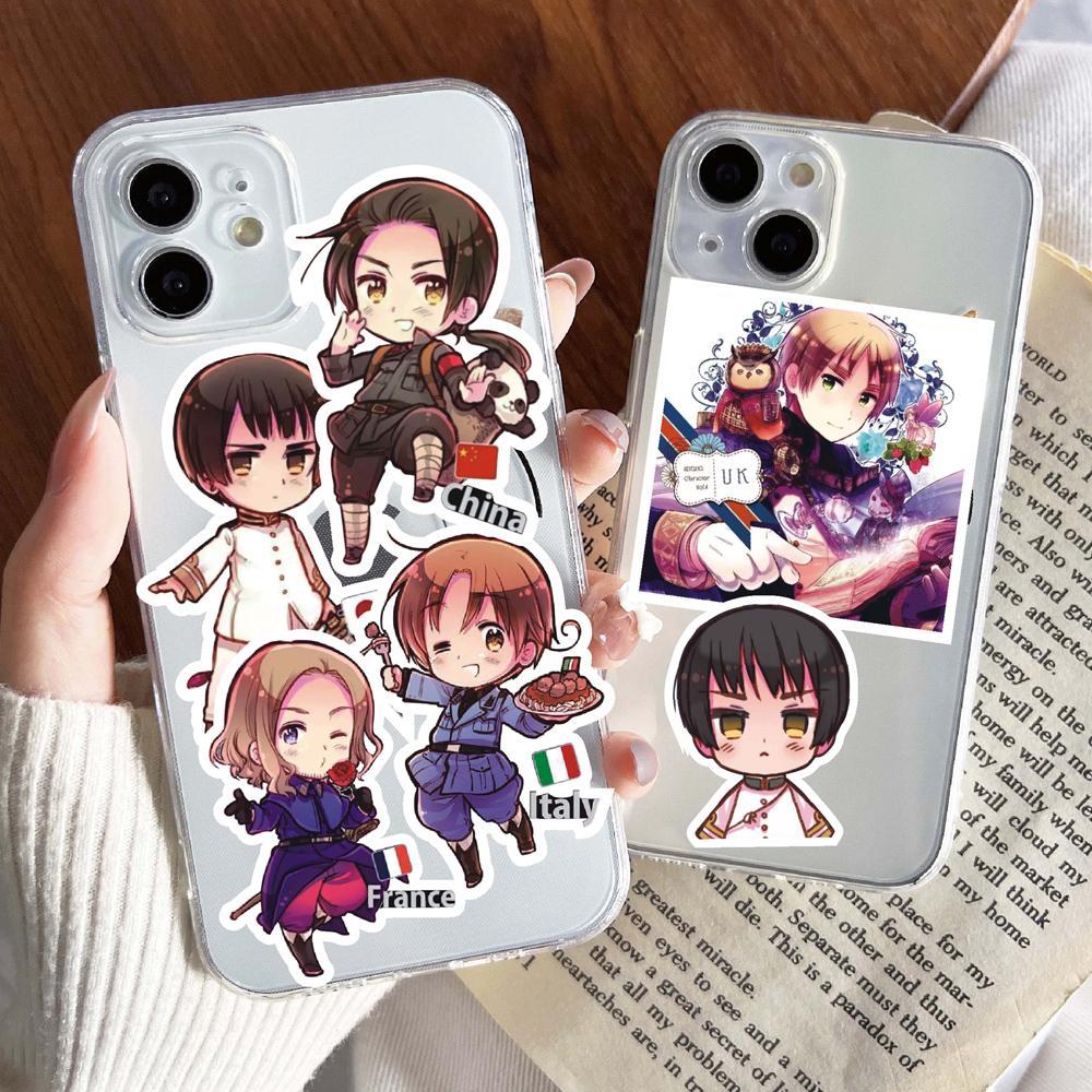 65Pcs Hetalia APH Anime Peripheral Stickers DIY Handbook Decoration Phone Case Cup Skateboard Waterproof Graffiti Stickers 65Pcs Hetalia APH Anime Peripheral Stickers DIY Handbook Decoration Phone Case Cup Skateboard Waterproof Graffiti Stickers