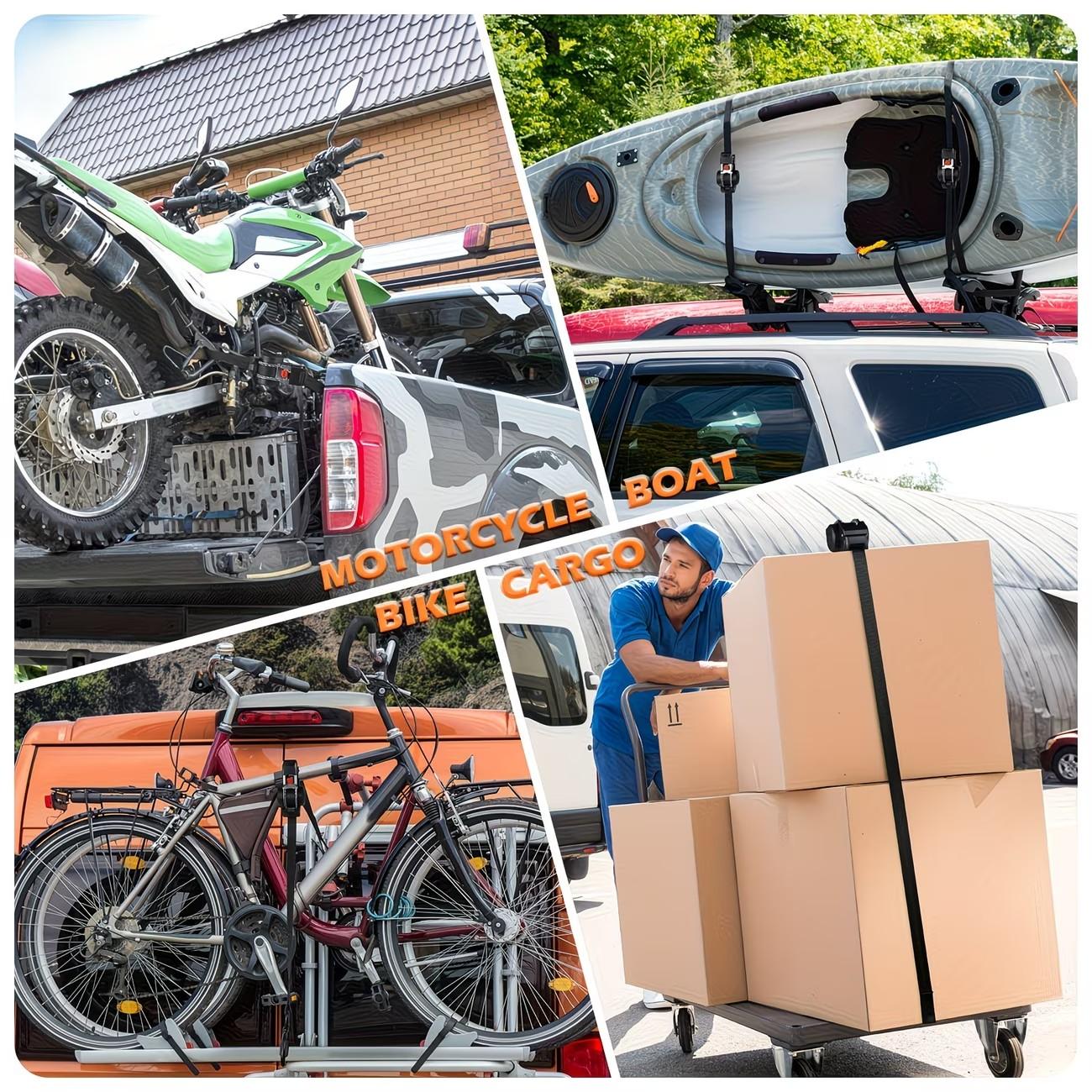 Automatic Retractable Ratchet Strap, Speed Control Hook Lock Buckle, Storage Bag for Cargo Fixing, Motorcycle Transport, Christmas Gift