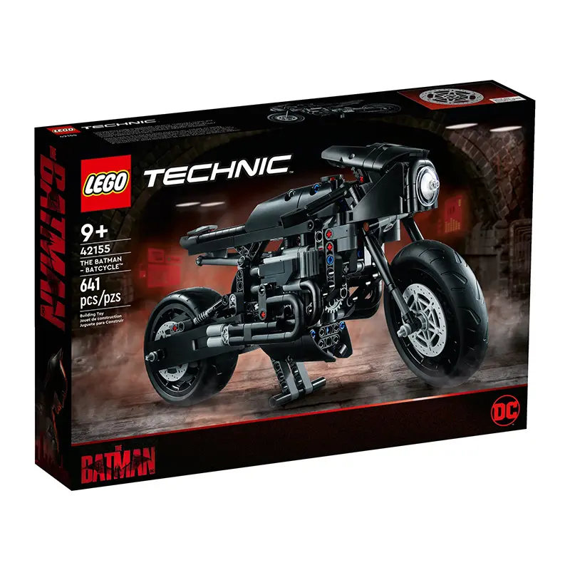 LEGO Technic The Batman Batcycle 42155 641 Pieces Building Set for Ages 9+ DC Comics Inspired Model