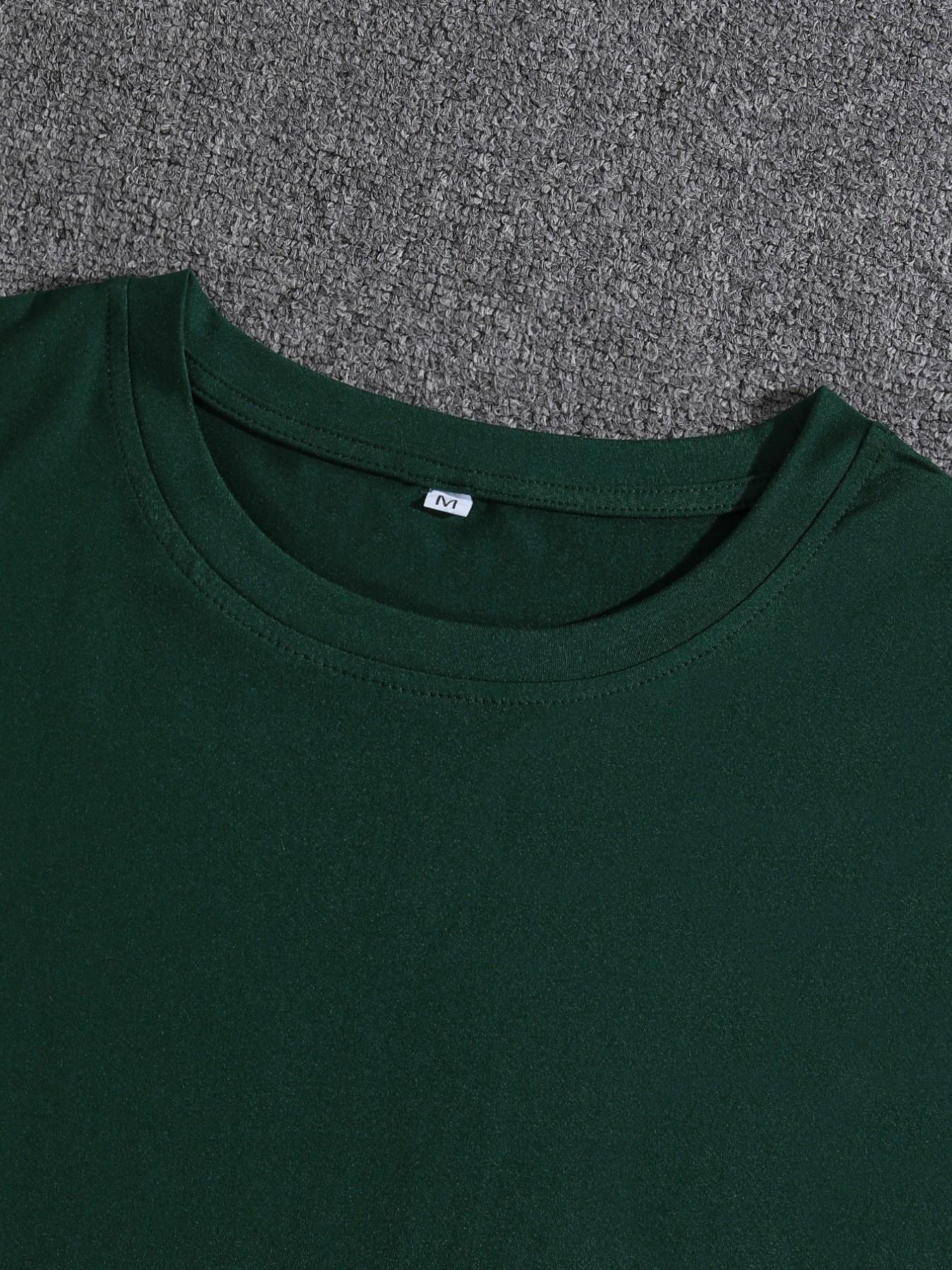 Men's Tactical Bulletproof Vest Print T-Shirt, 3-Pack Loose Short Sleeve, Casual Streetwear, American Style, Trendy