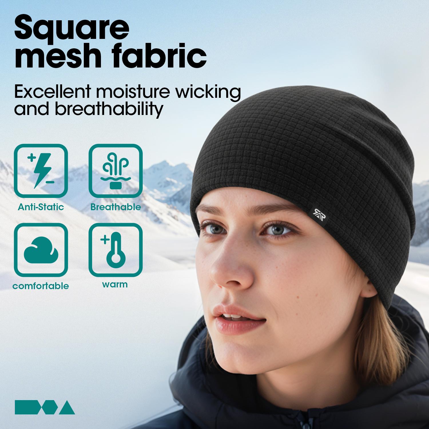 Unisex Winter Warm & Breathable Skull Cap Perfect for Skiing Running Sports for Men Women Multifunctional Skull Caps