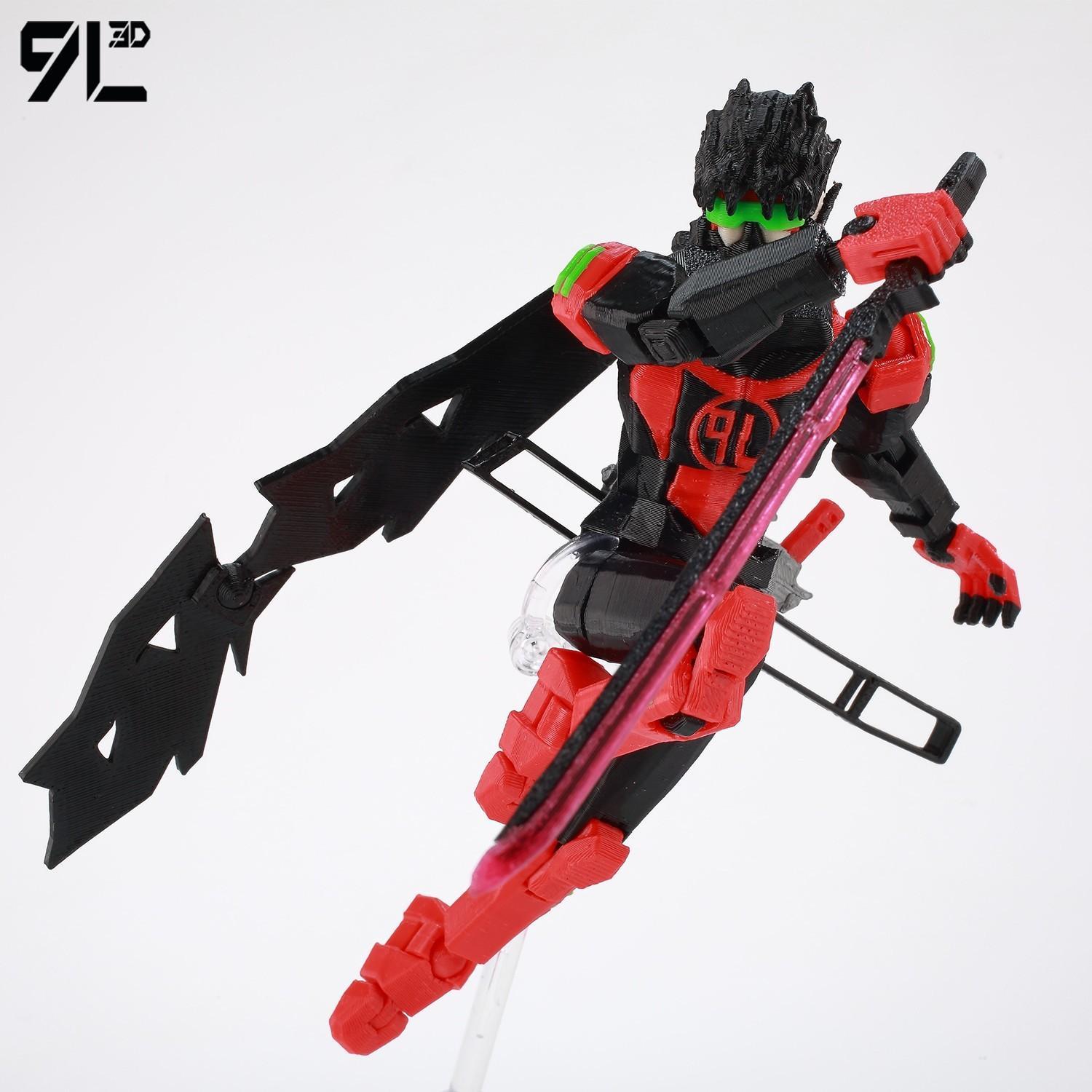 9L3D Printed NEWInvincibles Tech Jacker Titan13 Lucky13 Action Figure Dummy13 Motorcycle Multi-Jointed Collectible Model Toy T13 9L3D Printed NEWInvincibles Tech Jacker Titan13 Lucky13 Action Figure Dummy13 Motorcycle Multi-Jointed Collectible Model Toy T13