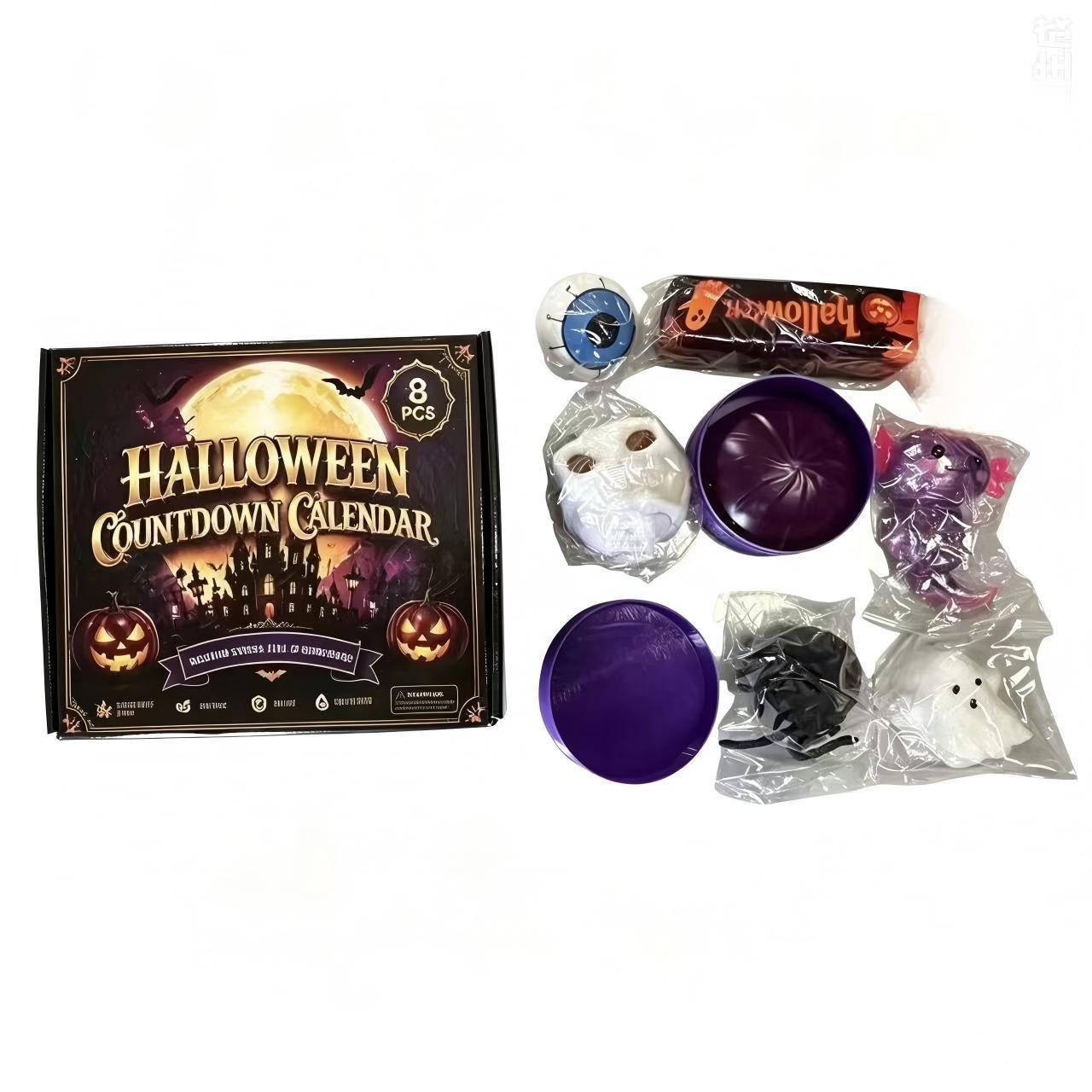 Halloween Countdown Calendar, Stress Relief Blind Box, Fun Counting Game, Perfect Decompression Gift for Kids & Adults, Festive Activity, Stress Relief Fidget