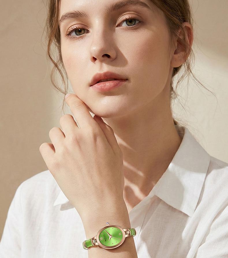 Ladies' Elegant Jewelry Bracelet Watch, 2-in-1 Design for Wristwatch & Bracelet Use, Stylish Delicate Appearance, Perfect Fashion Accessory for Women