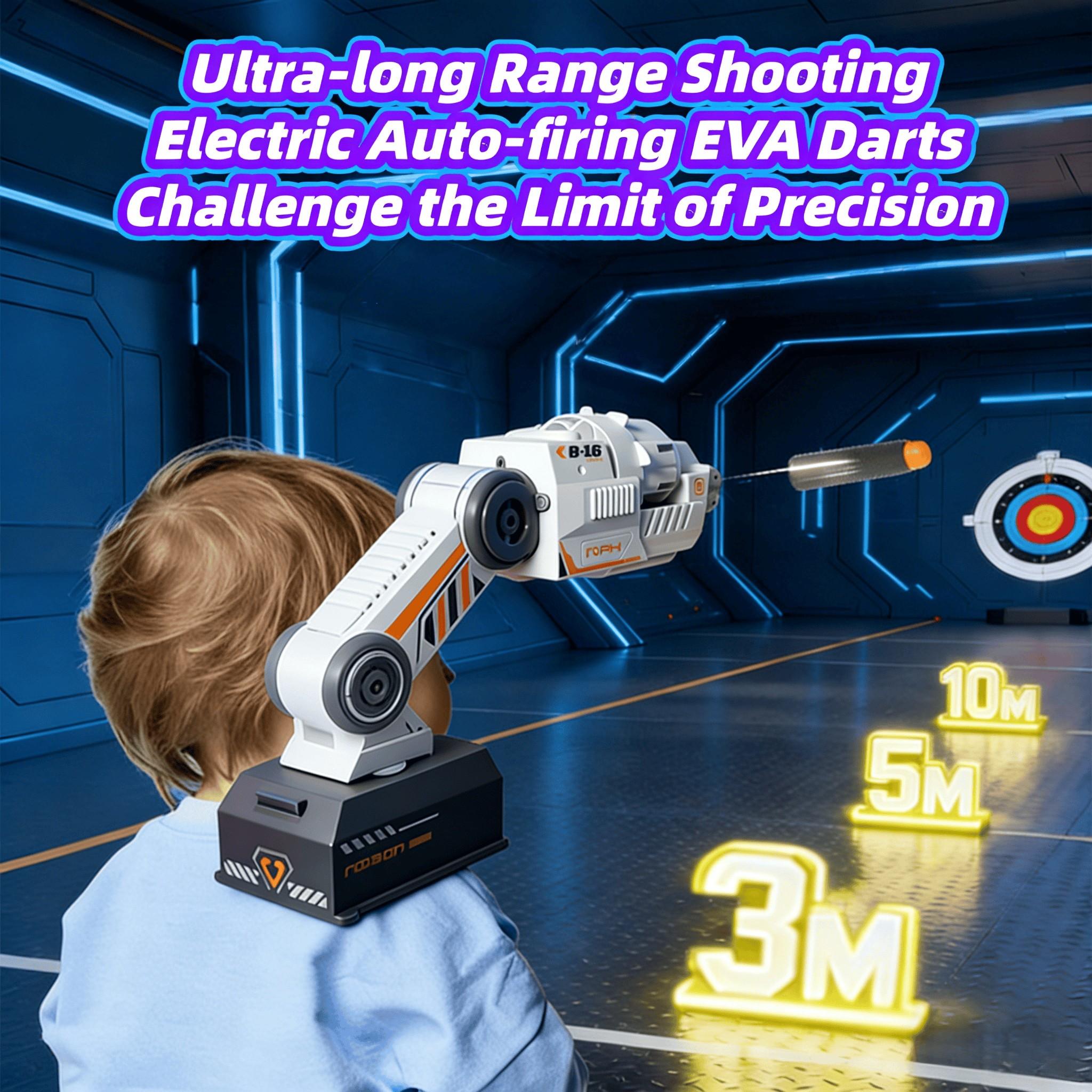 Cool Inductive Robot Arm,2.4GHZ Motion-Tracked Blaster, Motion Control Automatic Toy Machine  with Wearable Shoulder Mount & Remote Control  Toys for Boys Children's Day / Christmas / Birthday Gifts Remote Control Toys RC toy Rechargeable RC Toys for 8-12