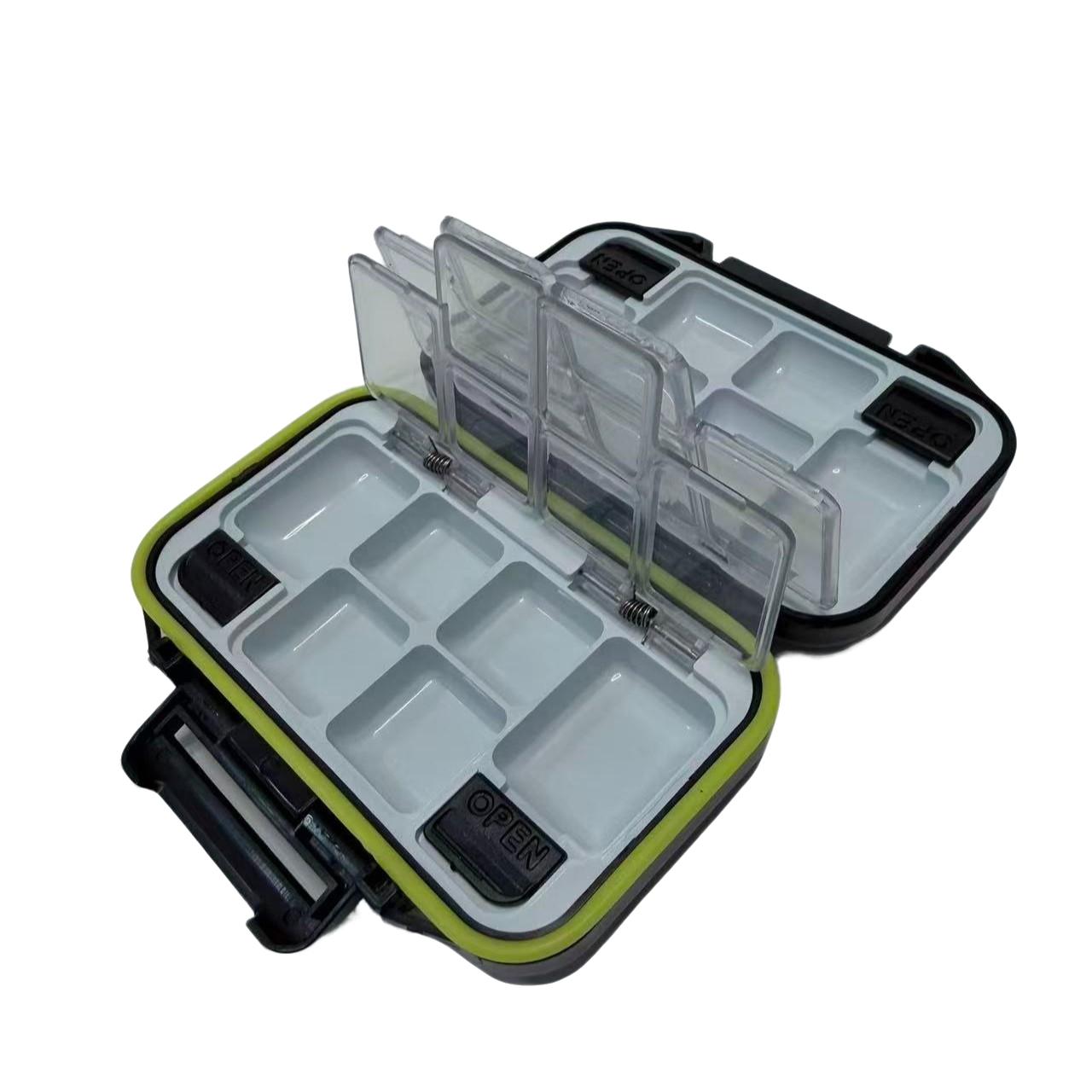 Waterproof Fishing Gear Box, Dual-Sided Lure Tool Box, Fish Hook and Bait Storage, Essential Fishing Accessories, Durable Design