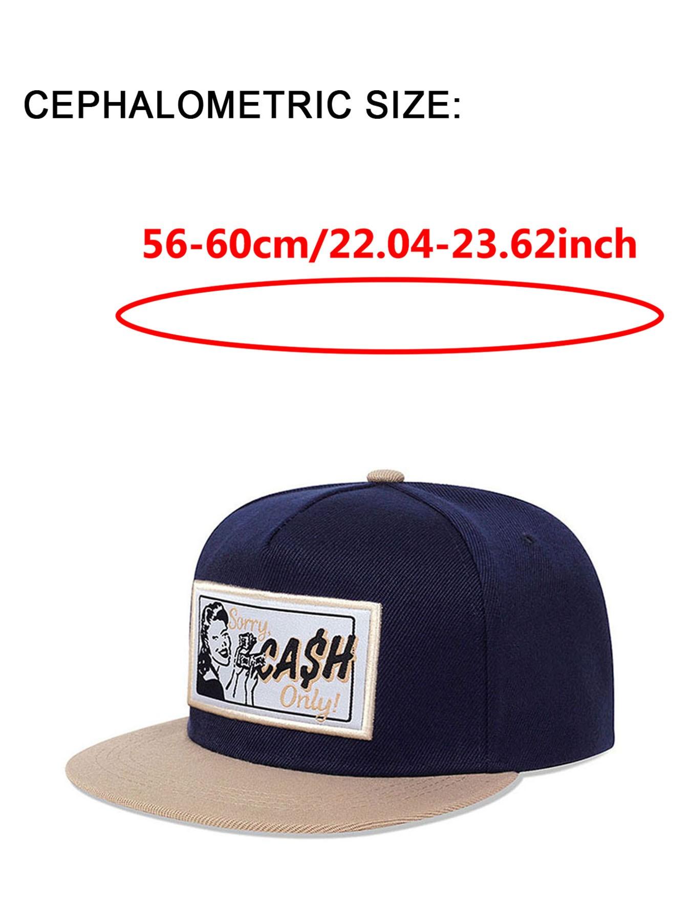 2026 Fashion and Personalized New Baseball Hat CASH Women's Labeling Embroidered Skateboarding Hat Street Creative Hip Hop Hat Outdoor Leisure Sports Sunshade Hat Daily Commuter Decorative Hat Male Female Same Style Flat Edge Hat